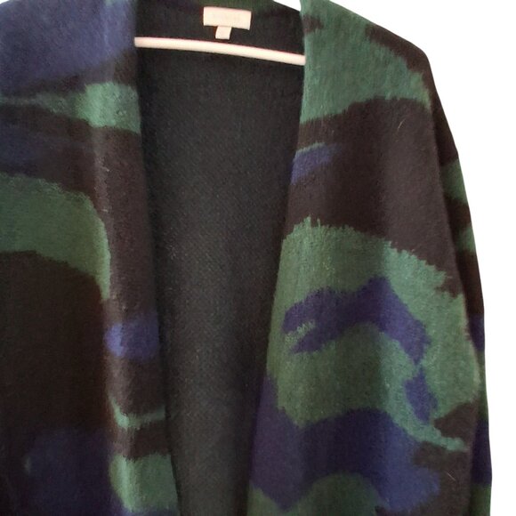 Kinross cardigan sweater womens Medium 100% Yak camo long line - Picture 2 of 5